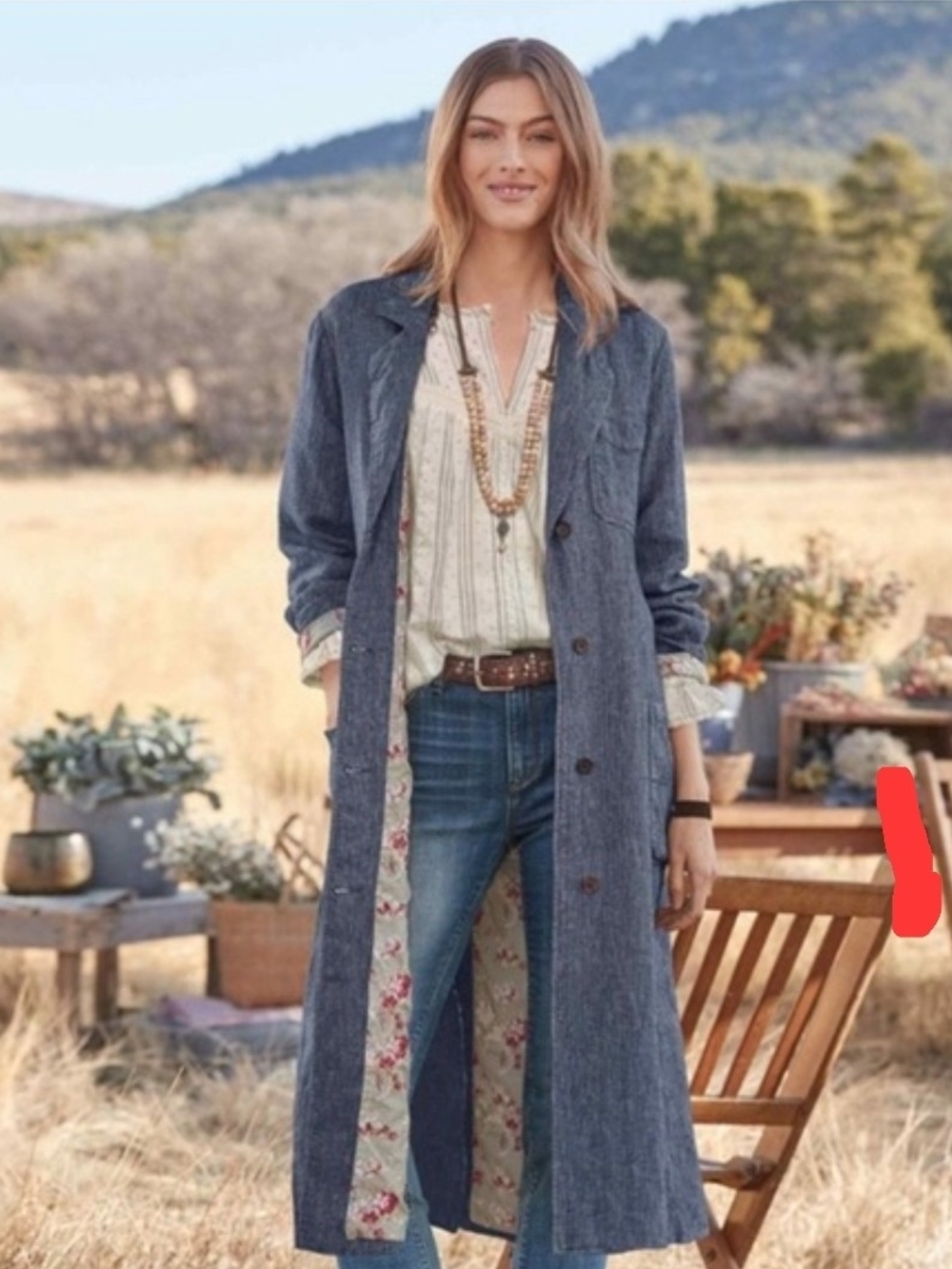 Sundance Herringbone. Lining Floral-Print Linen Jacket in Mint and Pink Large